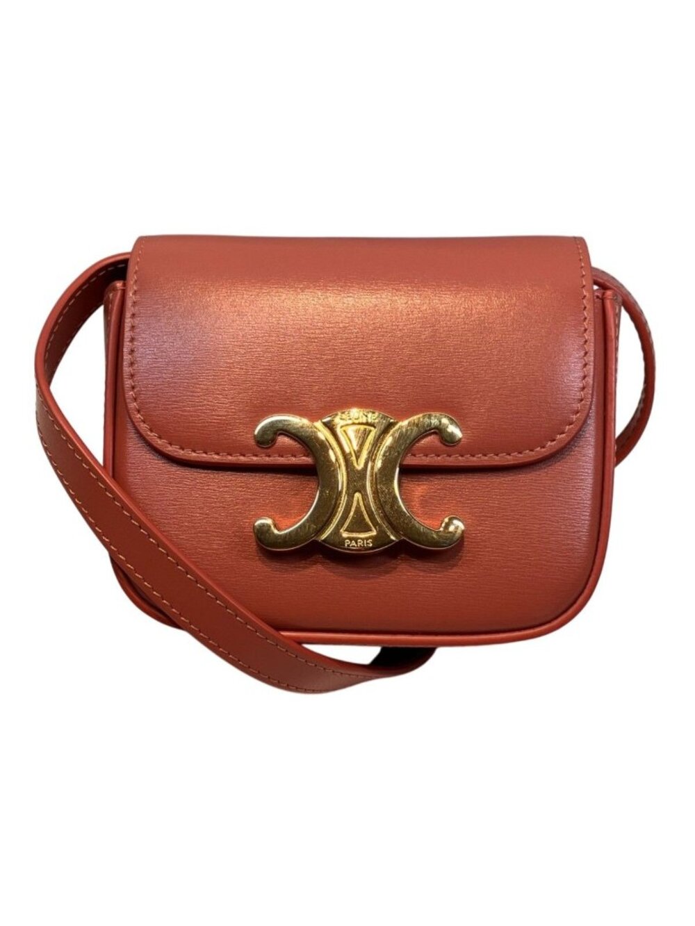 Celine Mini Claude Shoulder Bag Leather